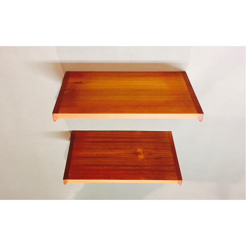 Vintage modular shelf 2 units Kay Kristiansen Scandinavia 1950