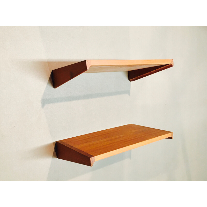 Vintage modular shelf 2 units Kay Kristiansen Scandinavia 1950