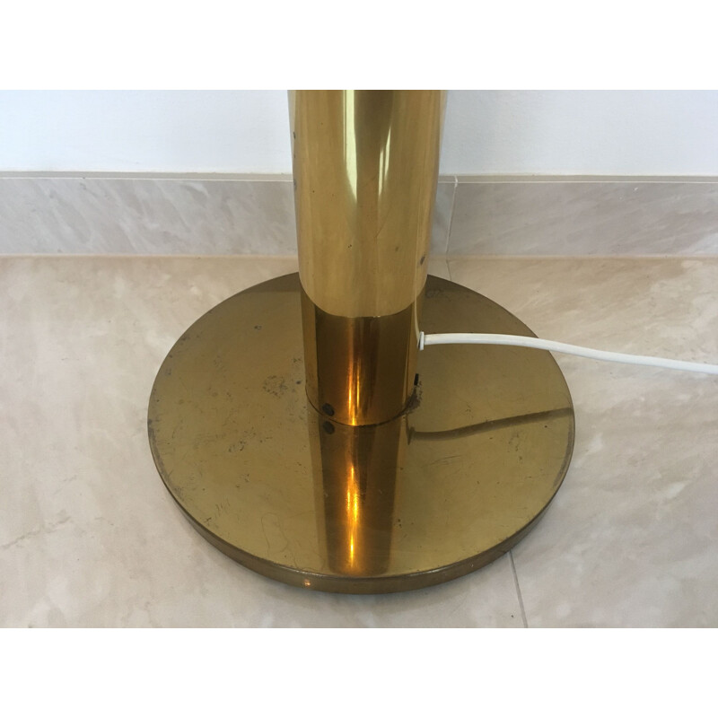 Vintage brass floor lamp by Gaetano Sciolari, Italy, 1970s