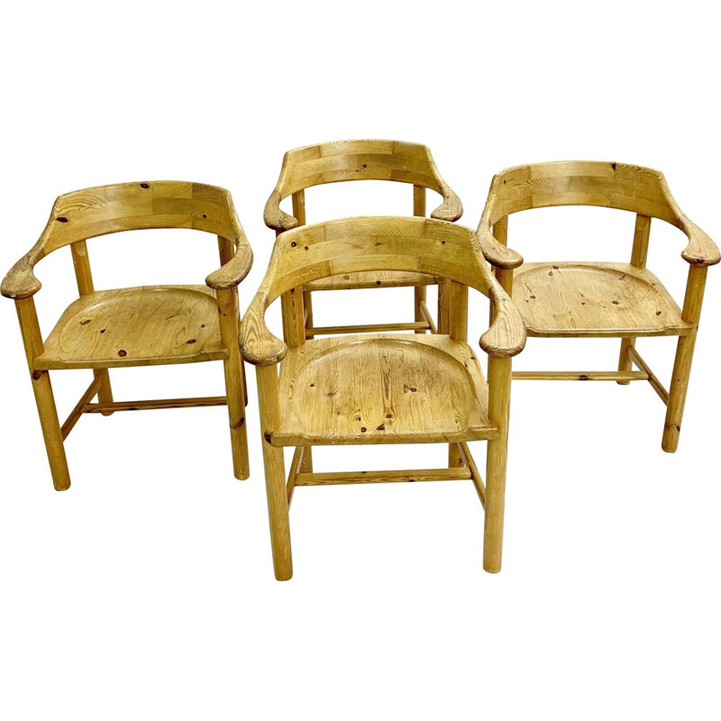 Esemble de 4 chaises à bras vintage  