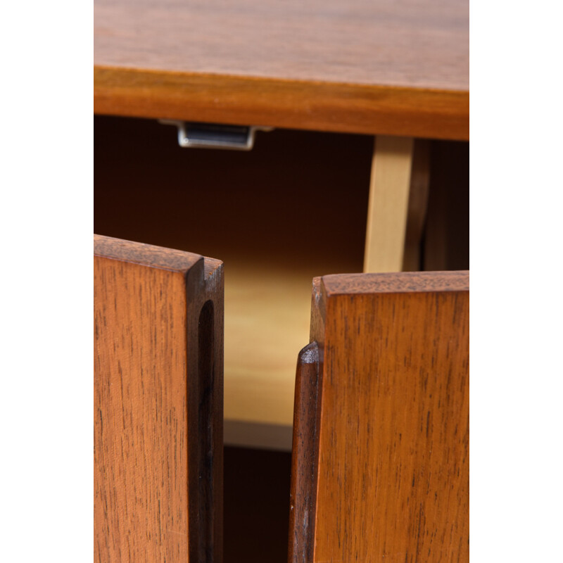 Behr sideboard in laquered metal and teak, Dieter WAECKERLIN - 1950s