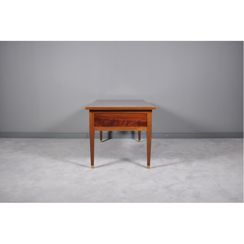 Vintage Mahogany Writing Desk, France, 1950s