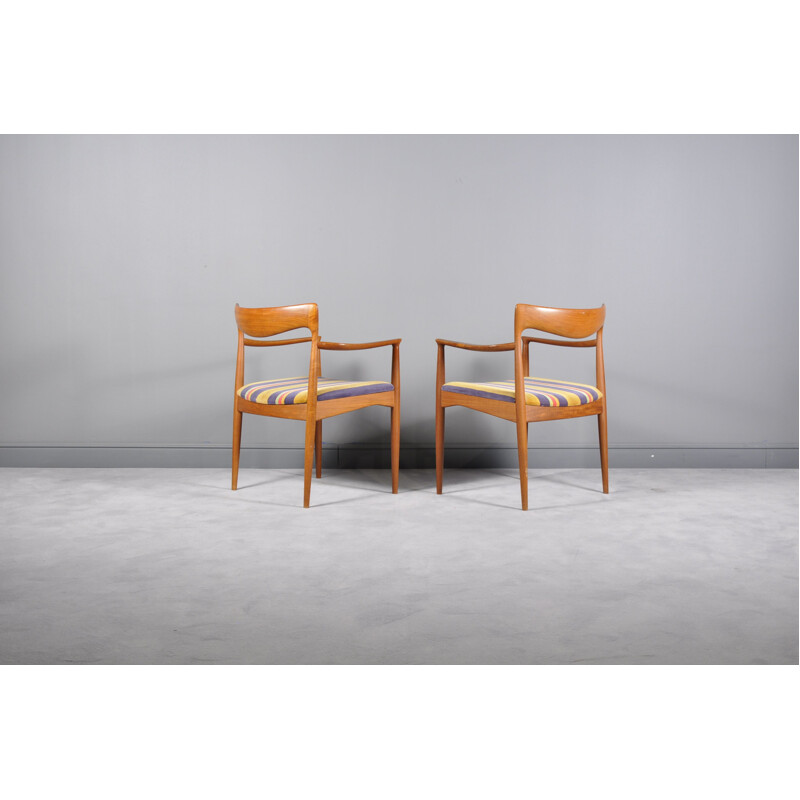 Teak Side Chairs by Arne Vodder for Vamø, 1960s,set of 2