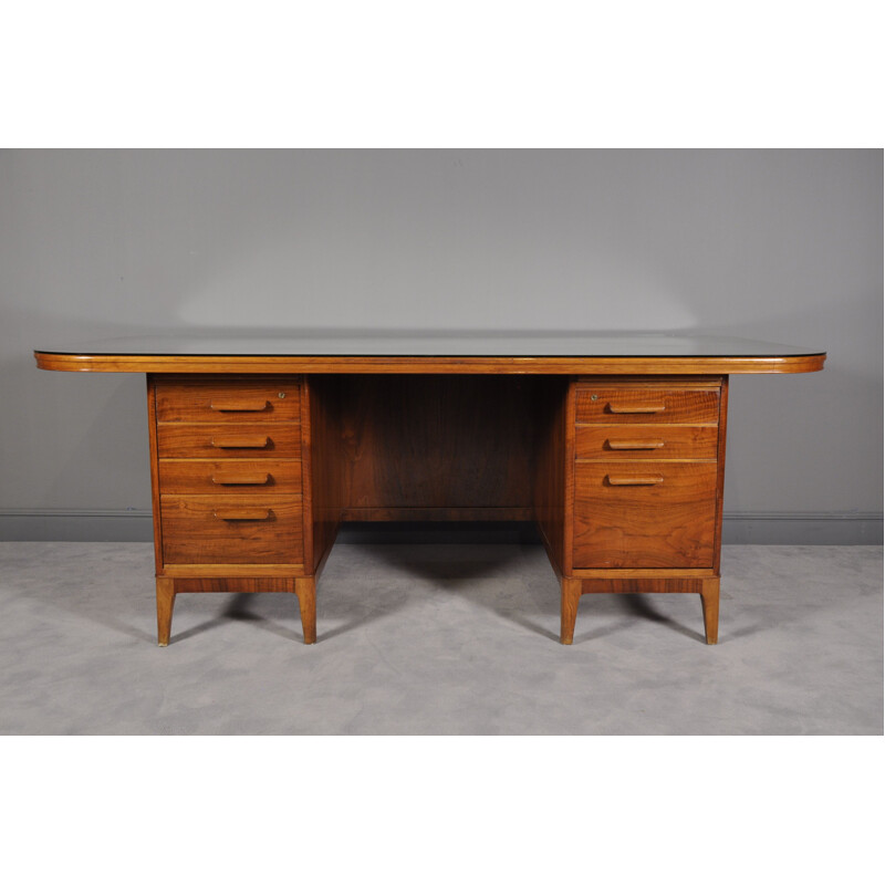 Mid Century Teak Desk from AB Westbergs Möbelfabrik in Tranås, 1950s