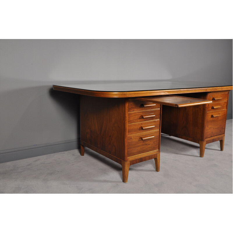 Mid Century Teak Desk from AB Westbergs Möbelfabrik in Tranås, 1950s