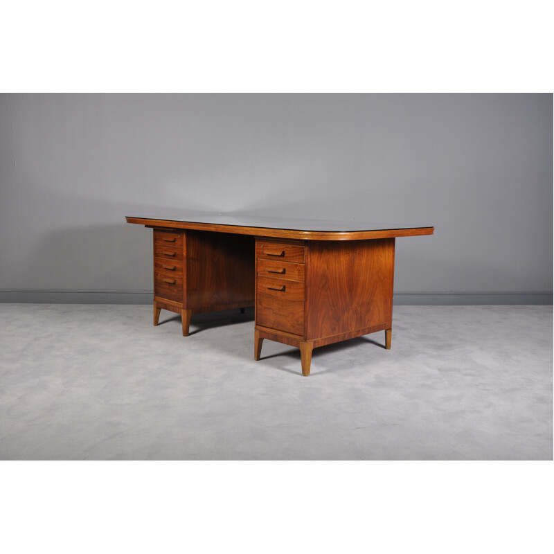 Mid Century Teak Desk from AB Westbergs Möbelfabrik in Tranås, 1950s