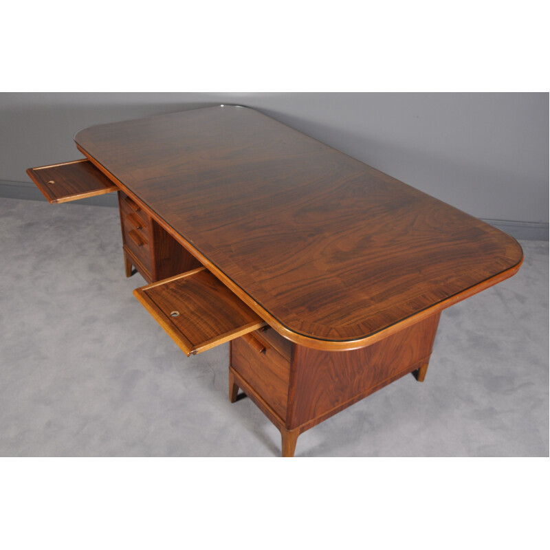 Mid Century Teak Desk from AB Westbergs Möbelfabrik in Tranås, 1950s