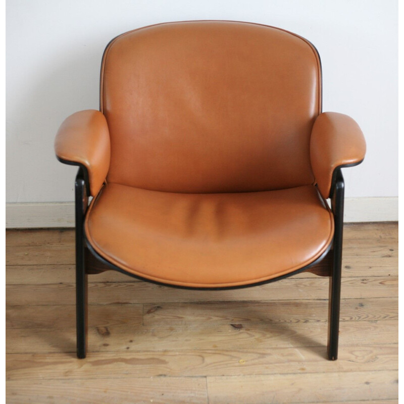 Fauteuil lounge vintage de Ico Parisi, édition MIM ROMA, Italie, cira 1960