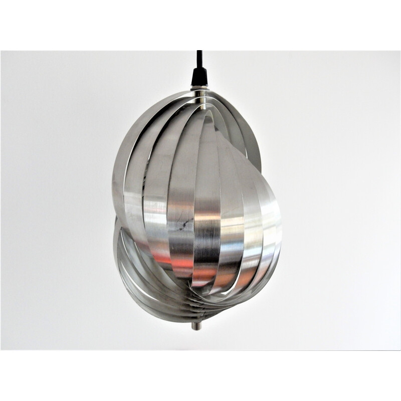 Spiral kinetics pendant lamp by Henri Mathieu, France 1960’s  1970’s