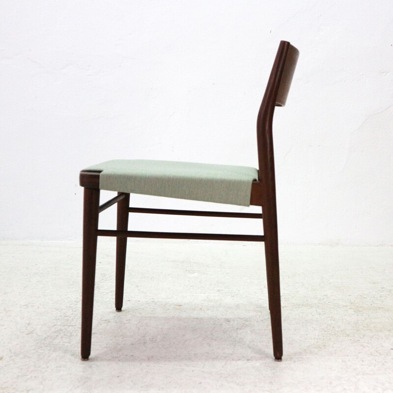 Pair of Wilkhahn Model 351 teak dining chairs by Georg Leowald, 1950s