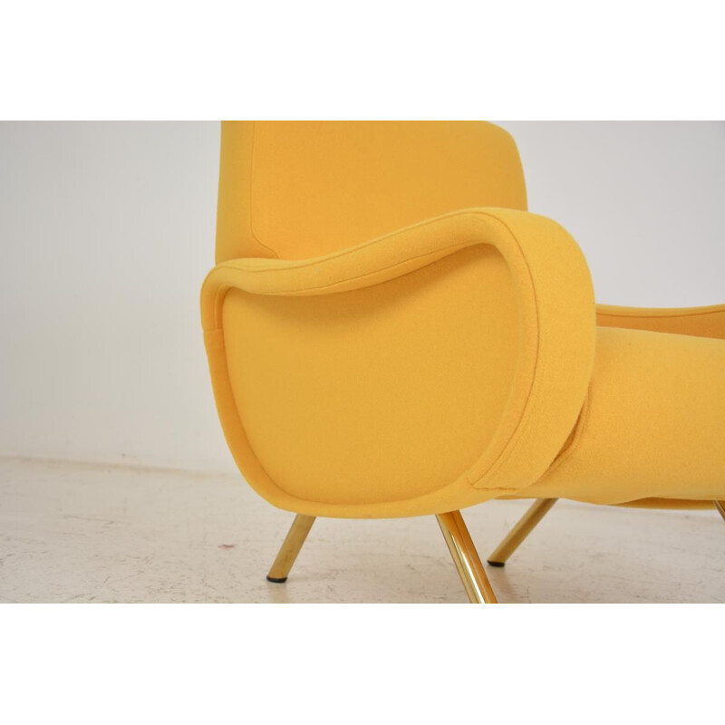 Vintage yellow armchair "LADY" by Marco ZANUSO