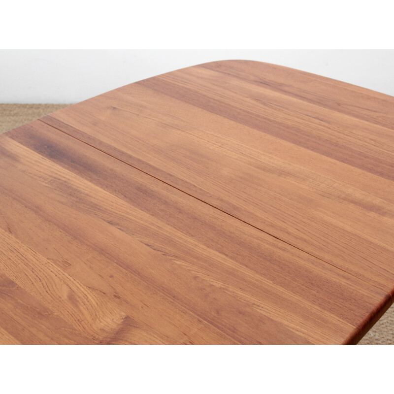 Vintage Scandinavian dining table with teak extension