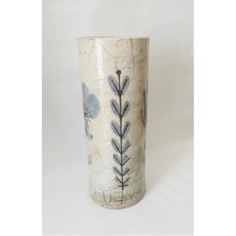 Vintage ceramic vase by Gustave Raynaud, Vallauris