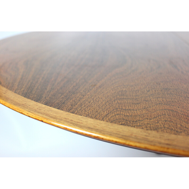 Vintage dining table with extensions in rosewood 1960s