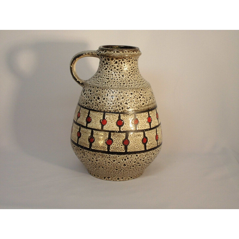 Vintage ceramic jug "fat lava" 1960