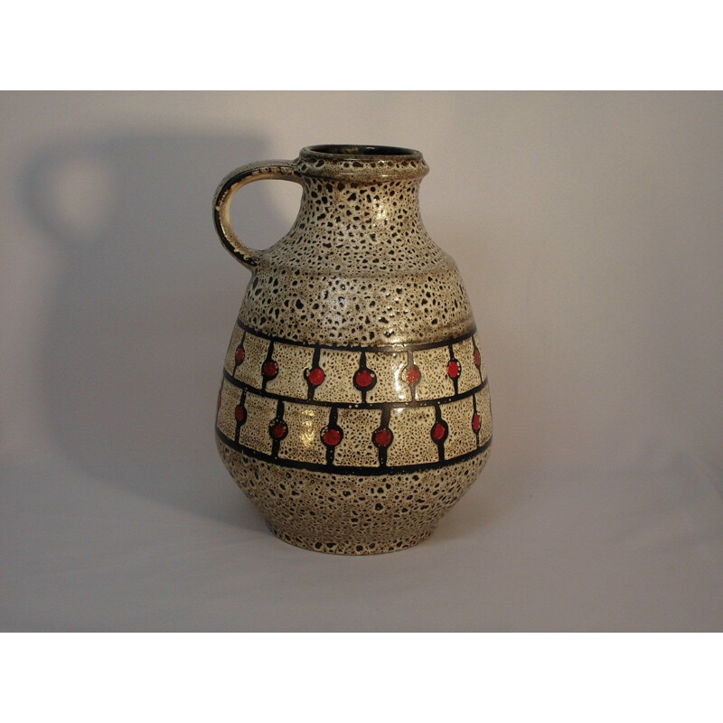 Vintage ceramic jug "fat lava" 1960