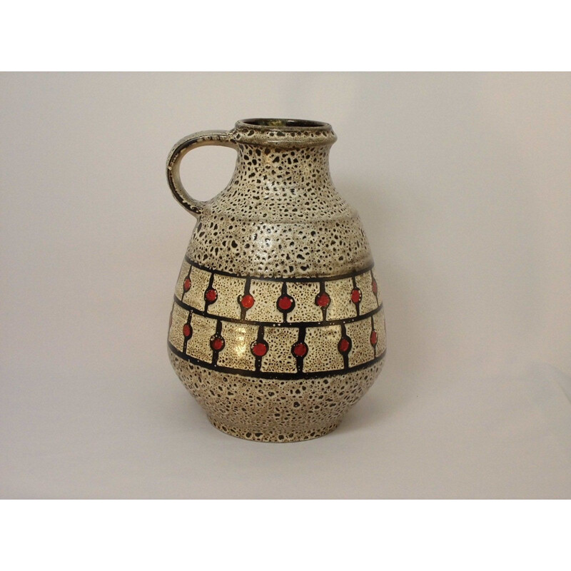 Vintage ceramic jug "fat lava" 1960