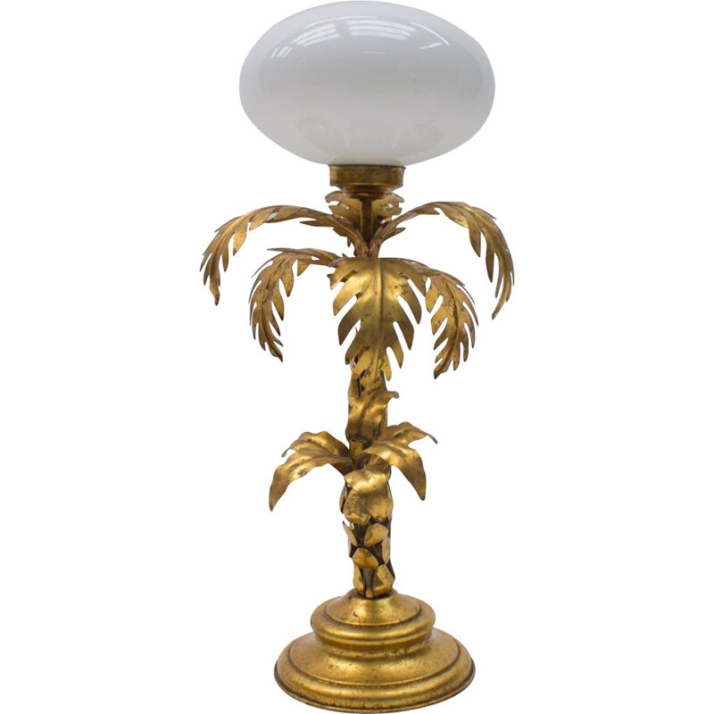 Vintage palm tree table lamp by Hans Kögl, Germany 1970