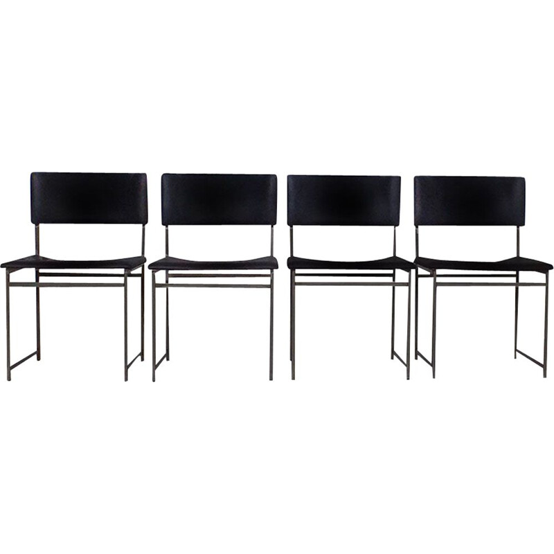 Set of 4 vintage SM08 dining chairs by Pastoe