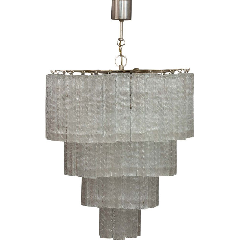 Vintage Venini Murano glass chandelier 1960