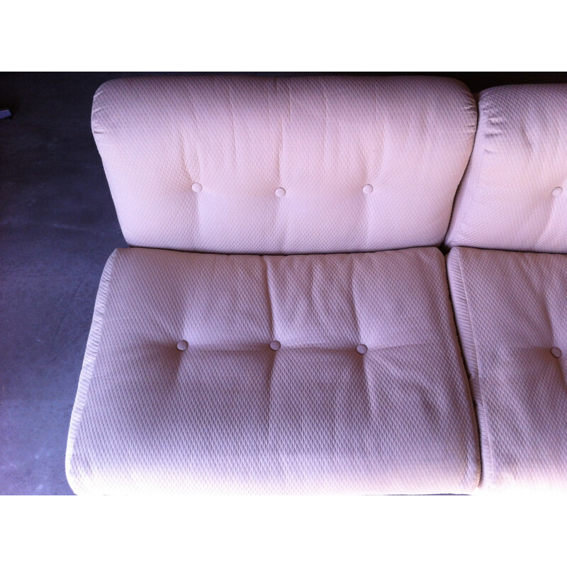 Set of 3 fiberglass and fabric easy chairs, Mario BELLINI - 1970s