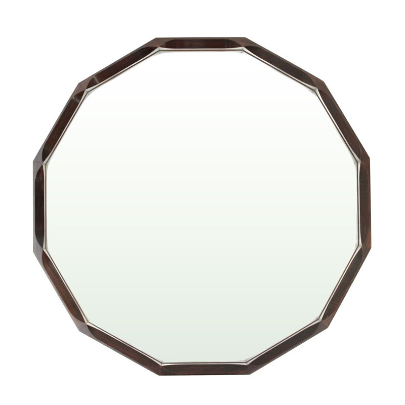 Vintage polygonal mirror by Tredici, 1960s