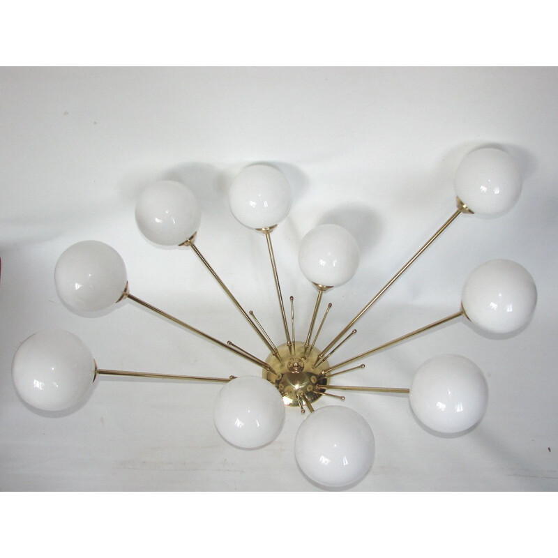 Italian Stilnovo chandelier, 1960s