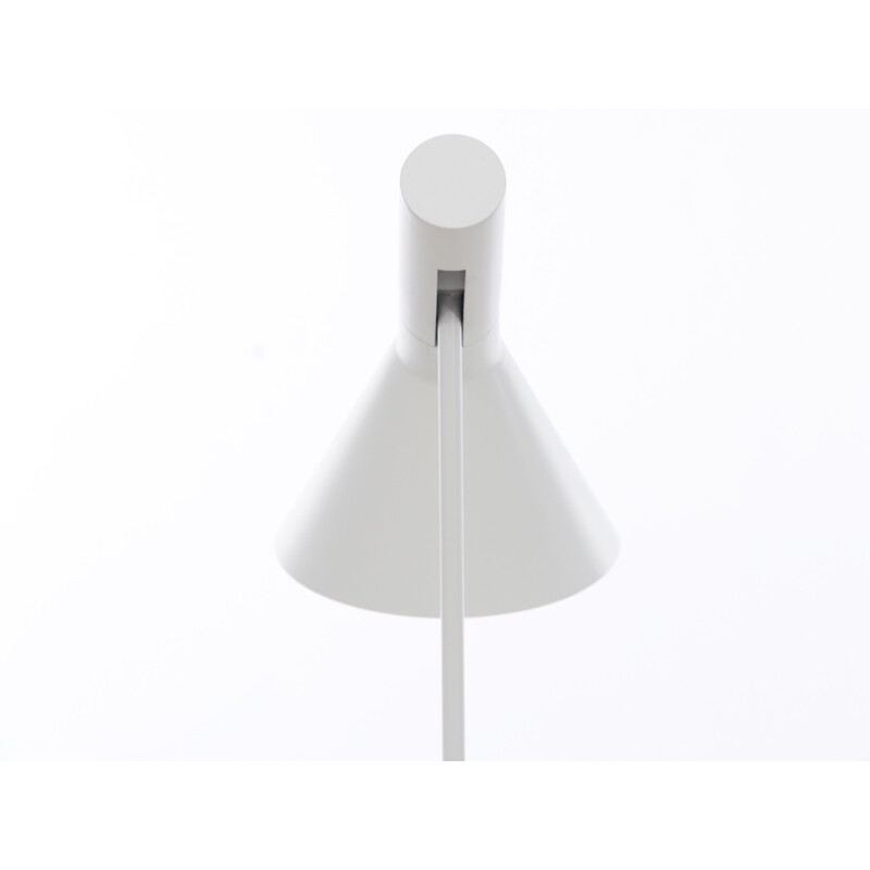 Scandinavian vintage table lamp model Aj white by Arne Jacobsen, 1960