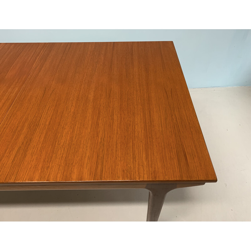 Table à repas vintage extensible en teck par McIntosh, 1960