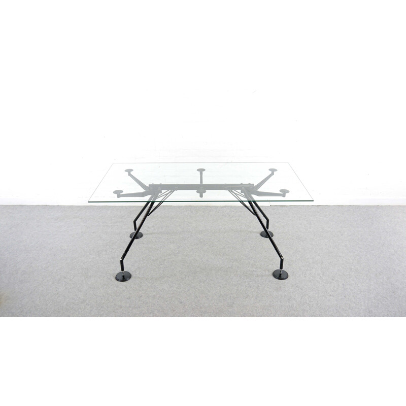 Nomos Table-Desk in Black by Norman Foster 1986 for Tecno, Italy