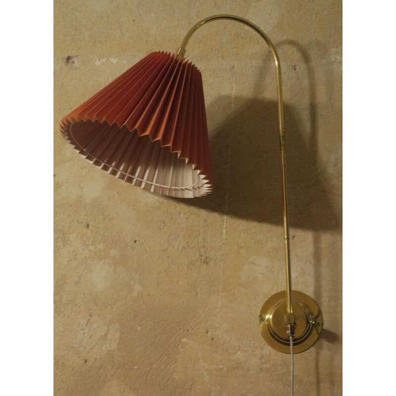 Mid-Century Danish Brass Multi-Adjustable Wall Light