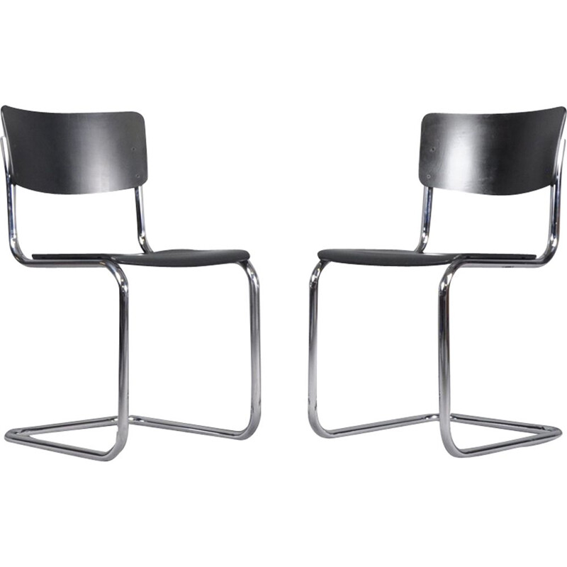 Set of 2 vintage Dining Chairs S43 by Mart Stam for Thonet, 1931s