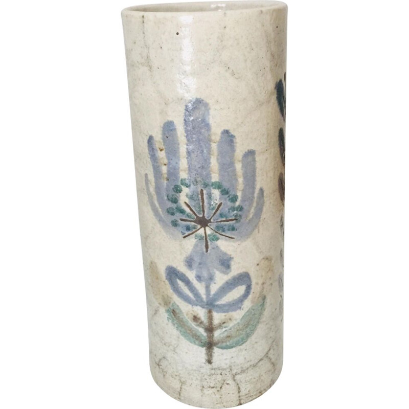Vintage ceramic vase by Gustave Raynaud, Vallauris