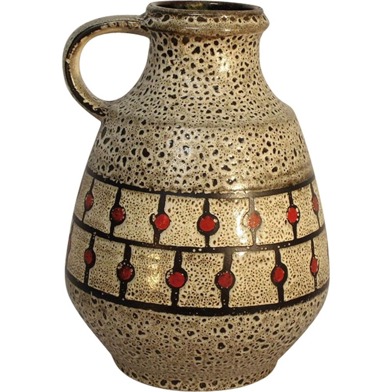 Vintage ceramic jug "fat lava" 1960