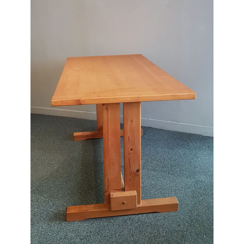 Vintage mountain table in pine wood