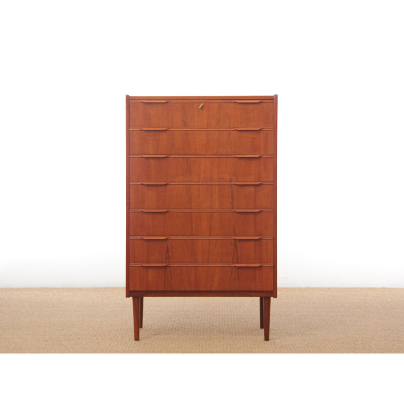 Scandinavian vintage chest of drawers in teak