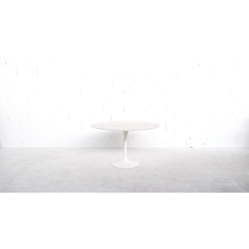 Table à repas vintage en marbre par Eero Saarinen pour Knoll International, 1970