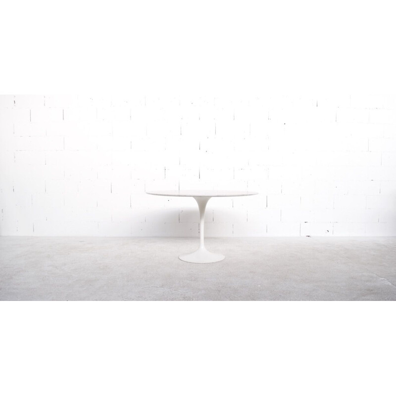 Vintage marble dining table by Eero Saarinen for Knoll International, 1970