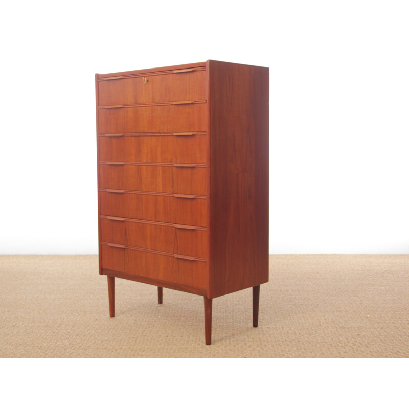 Scandinavian vintage chest of drawers in teak