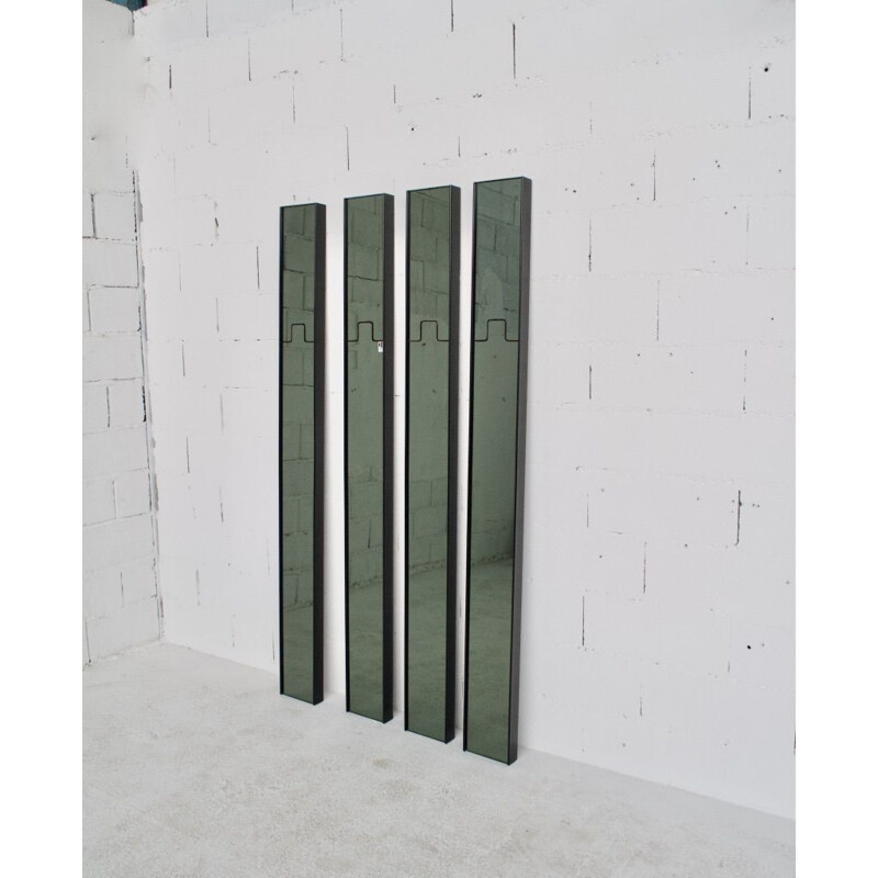 4 miroirs porte manteaux par Luciano Bertoncini, Elco éditeur, 1971