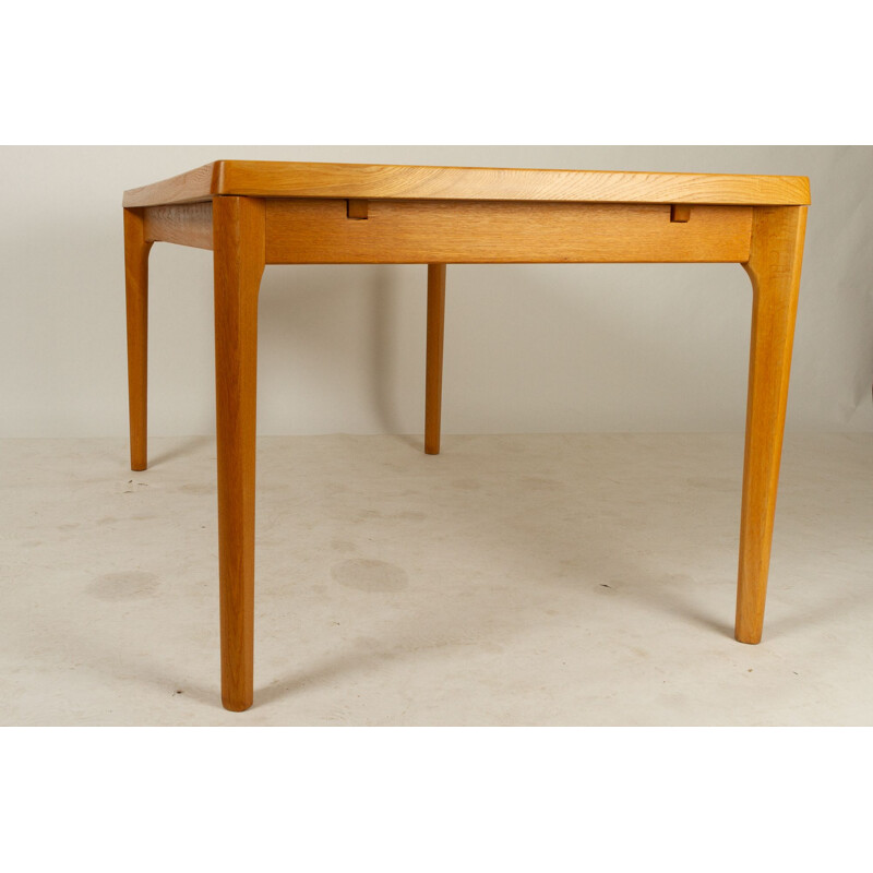 Danish Oak Dining Table by Henning Kjærnulf 1960s