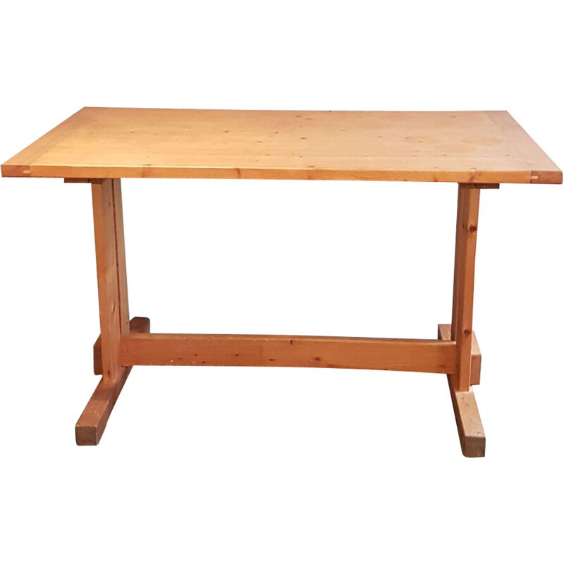 Vintage mountain table in pine wood