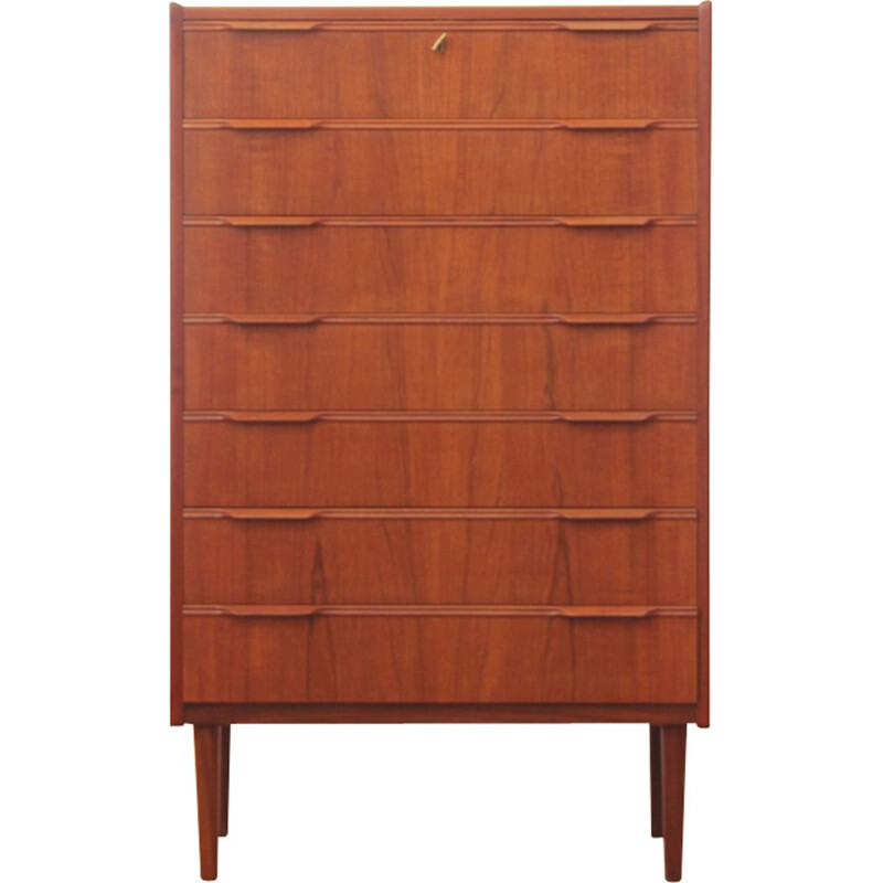 Scandinavian vintage chest of drawers in teak