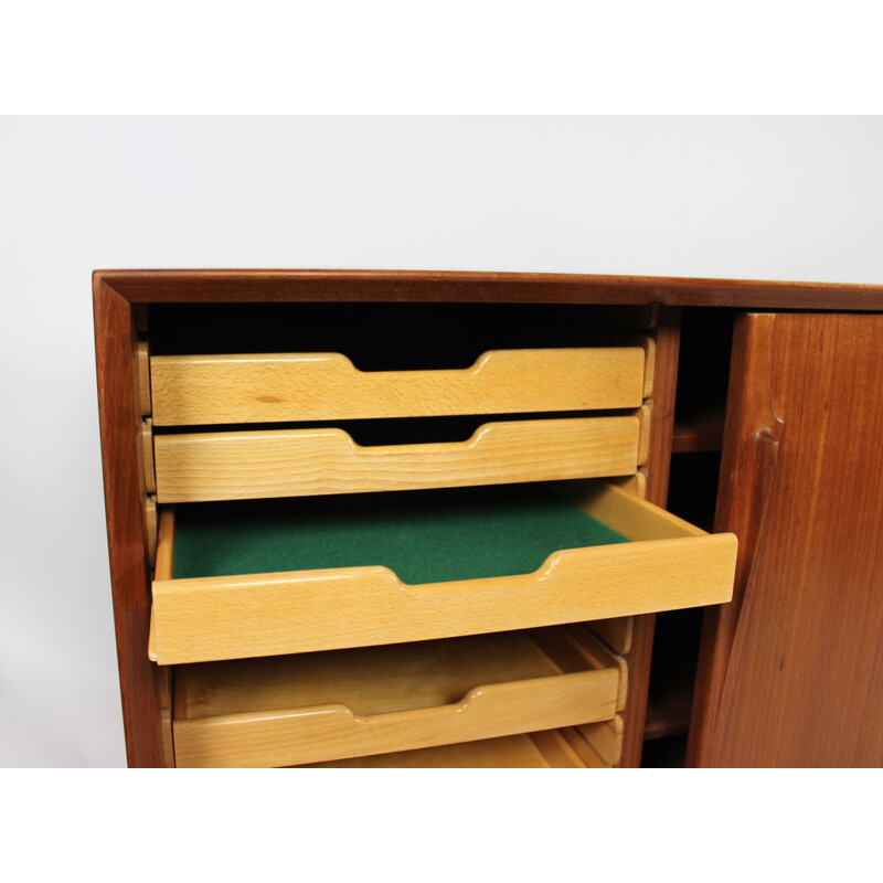 Sideboard in teak designed by Omann Junior from the 1960s 