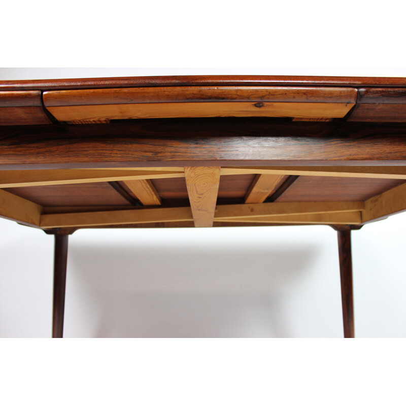 Vintage rosewood extendable table by Arne Vodder, 1960