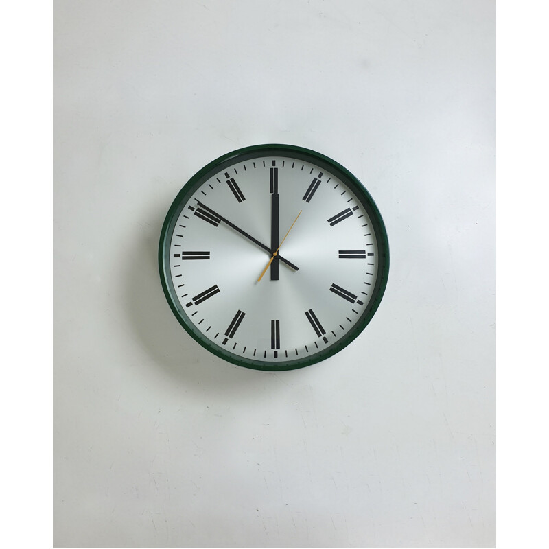 Vintage Green Wall Clock by Robert Welch, England, 1979