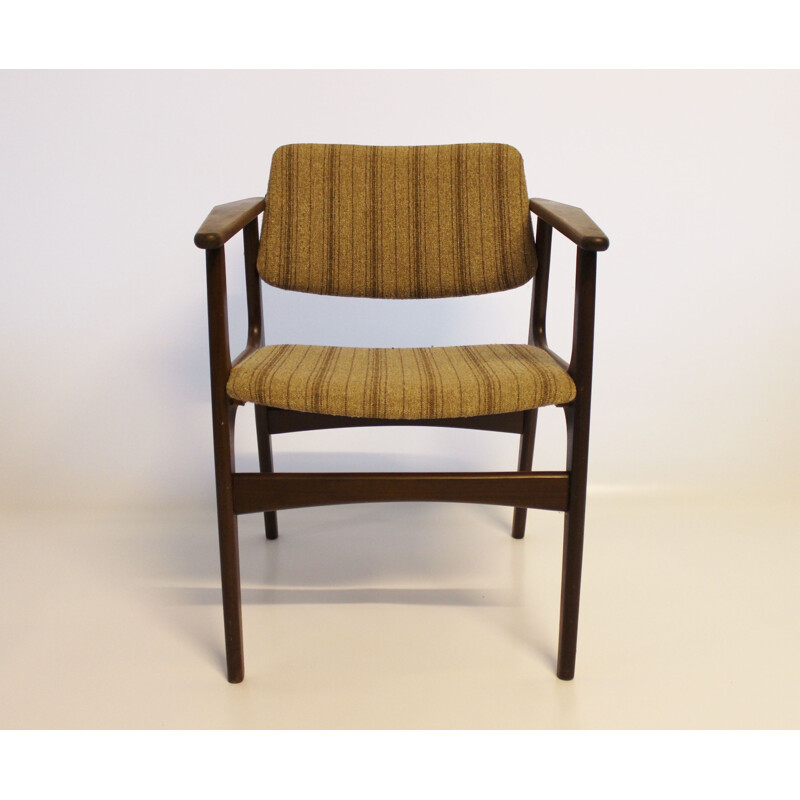 Set of 4 vintage teak armchairs by Erik Buch, 1960