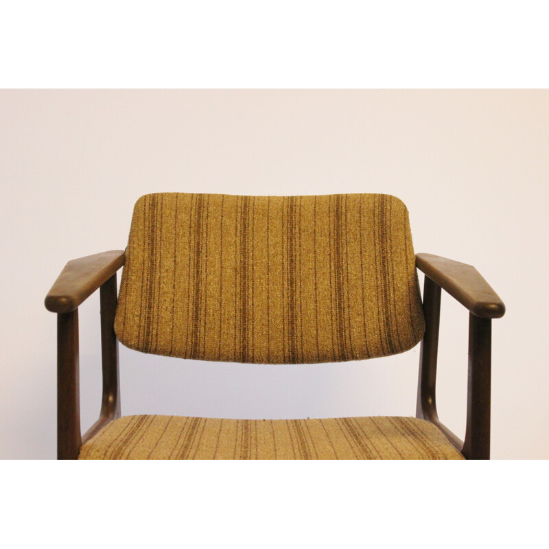 Set of 4 vintage teak armchairs by Erik Buch, 1960