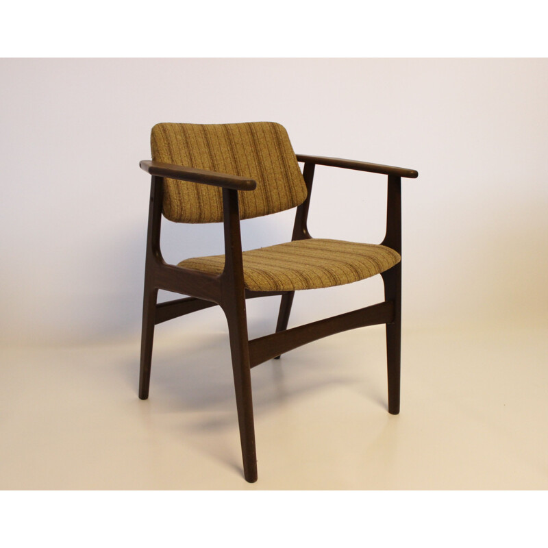 Set van 4 vintage teakhouten fauteuils van Erik Buch, 1960