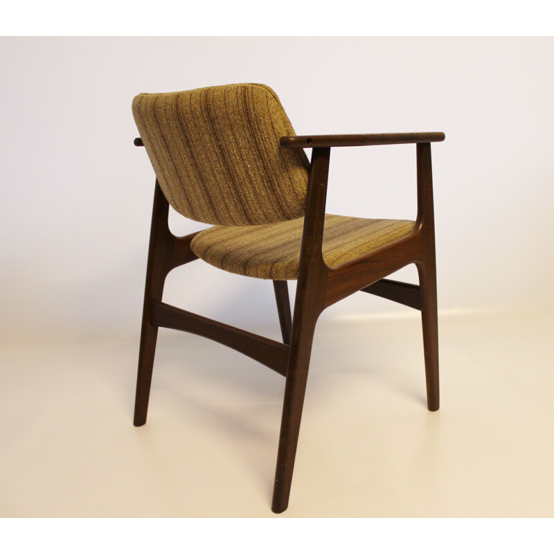 Ensemble de 4 fauteuils vintage en teck par Erik Buch, 1960